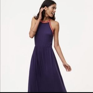 Loft purple maxi dress